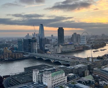 Royaume Uni - Londres - Skyline de la ville depuis le toit de la cathédrale Saint Paul