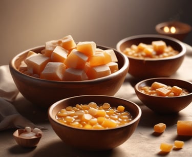 Artisan basket brimming with a mix of natural grains, highlighted by warm sunlight.