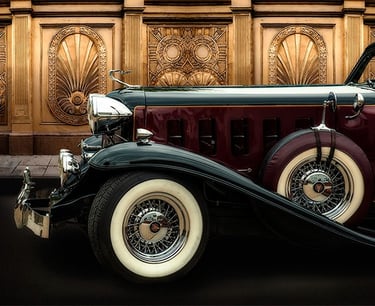 Photo art image of front of stylish car