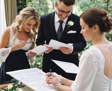 A curved facade covered in white latticework