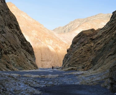 Sunset in Mosaic Canyon Death Valley, Hiking in Death Valley