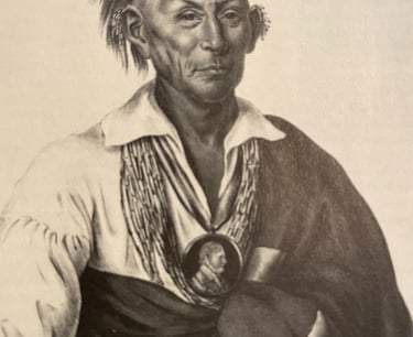 Chief Black Hawk in his native attire