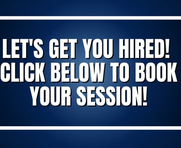 Blue image background with white fonts leading people to click the link for booking with Sophia