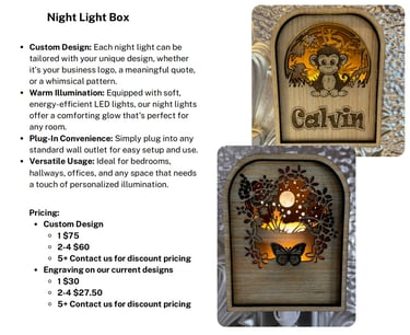 Wall night light pricing