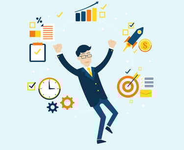 A successful person in business