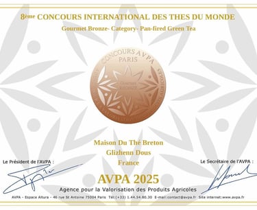 medaille bronze concours international thé 