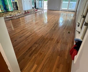 Hardwood floor installation project completed by Renjay Remodeling in Connecticut