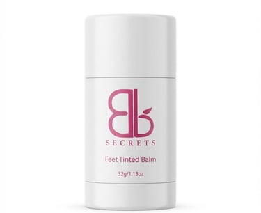 a white and pink lip bale on a white background