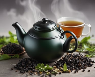 thés bio dans une théière Les Senteurs de Vaison