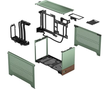 Fractal design Terra Mini ITX case exploded view