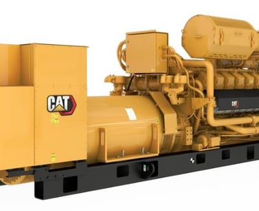 Caterpillar G3516H, 50 Hz. Natural Gas Generator