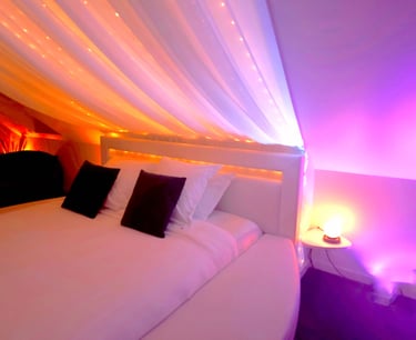 chambre romantique de la love room 