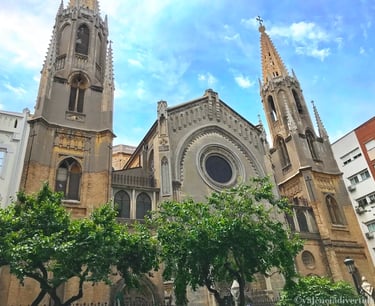 Impressive Basilica of Saint Vincent Ferrer, a Neo-Gothic architectural gem and important religious