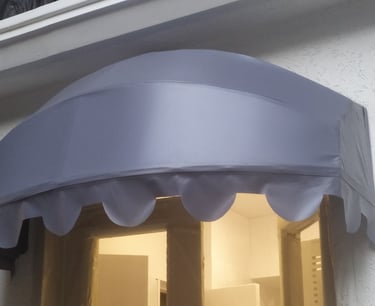 radius fixed awning