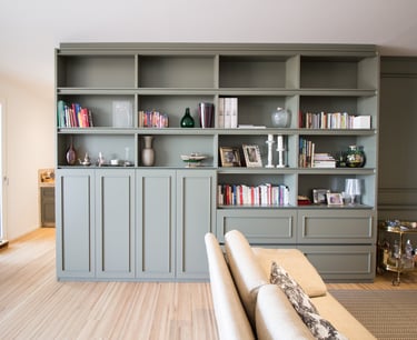 Giulia Sbrogiò | designer - Progettazione d'interni -  progettazione su misura- boiserie- arredamento di design- salotto