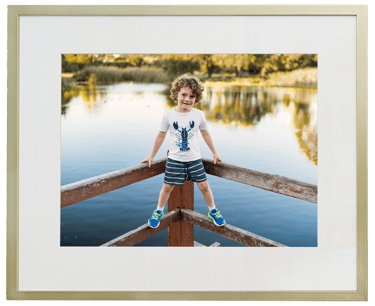 Framed and matted children's portrait print, Perth photography wall art products by Fisher Photography