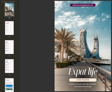 Expat life in Qatar eBook with pages
