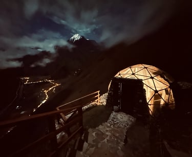 Hotel cápsula domo no Vale Sagrado, Peru.