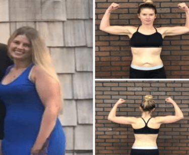 a woman with a man in a blue shirt and a woman in a blue top