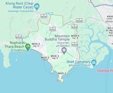 mapa Ao Nang