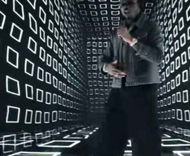 a man in a black jacket and a black jacket