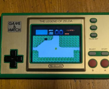 Cette console aux allures rétro inclut trois classiques de la série The Legend of Zelda.