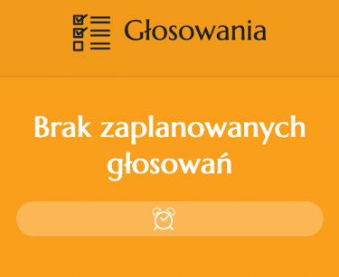 kafelek menu głosowania