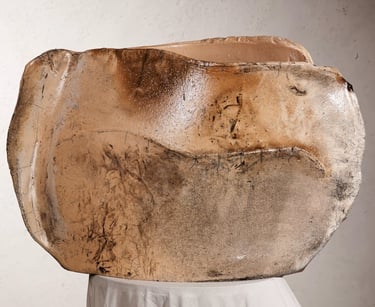 Artiste Jaï - Pièce unique raku - Maritime