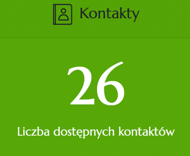 kafelek menu kontakty