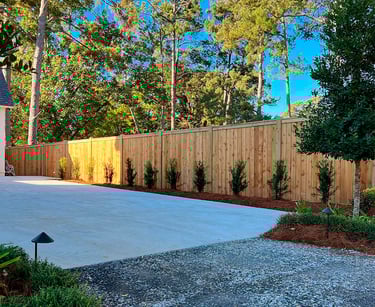 backyard fence installation