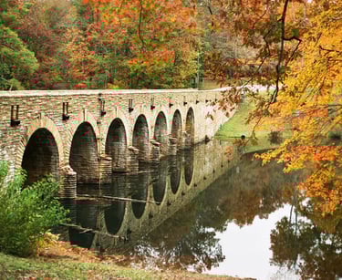 The Laughing Goats - Tennessee travels, historic Old Stone Bridge near Crossville