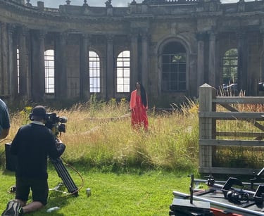 Esther Stapleton-Stone BBC Songs of Praise in Trentham Gardens