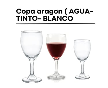 Alquiler de copas para vino