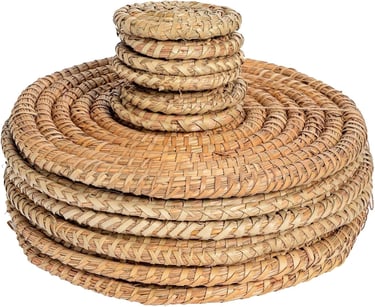 a stack of wickers with a stack of wickers