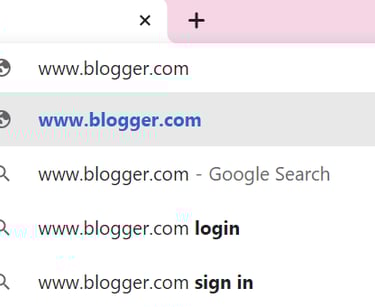 search blogger.com