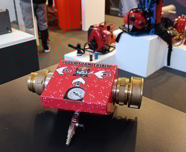 a rafs the cafs foam generator sitting on top of a table