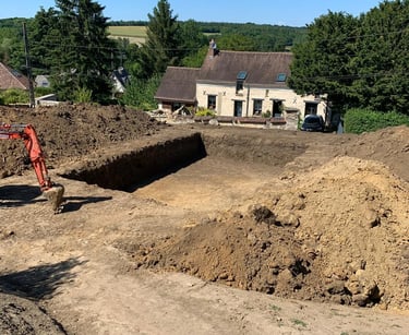 troue d'une piscine creusé