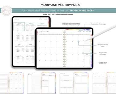 Digital Planner, Goodnotes Planner, iPad Planner, Notability Planner,Dated Digital Planner,2024 2025