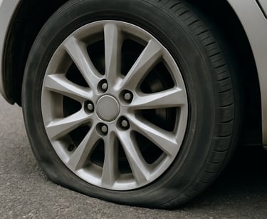 Flat tyre