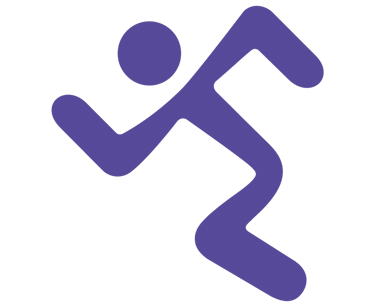 a person holding a baseball bat in front of a purple background