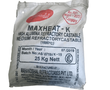 High Alumina Refractory Castable Cement Maxheat-K (1600 Degrees)