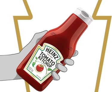 a hand holding a bottle of heinz heinz heinz heinz heinz heinz heinz heinz heinz heinz