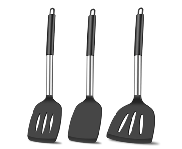 These silicone spatulas are a must for any kitchen. Perfect for flipping and serving!