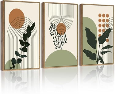 Scandi botanical” is also a common filter/theme, often paired with sage green and minimal line art—e