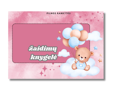 Personalizuotos žaidimų-lavinimo knygelės viršelio pasirinkimas