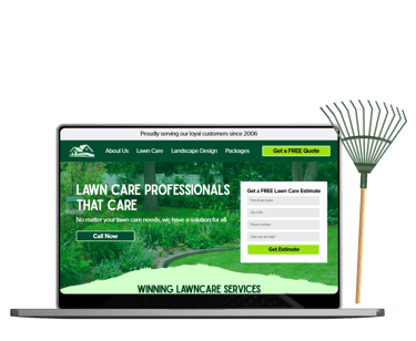 lawn care website design