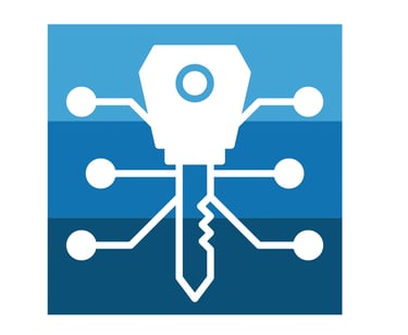 Key icon representing transponder smart key programming service