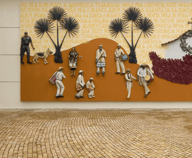 Abre a porta, John Ahearn, 2006, Da coleção de: Instituto Inhotim