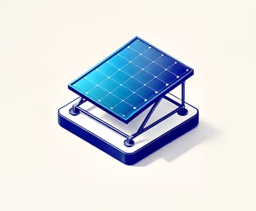 Panneau solaire de la société Biboo utilisé pour alimenter une pompe de piscine