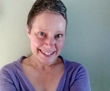 woman artist profile portrait